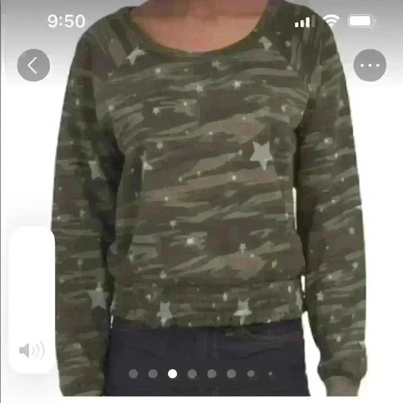 NEW Vintage Havana Camo with Stars Sweatshirt - Picture 13 of 14